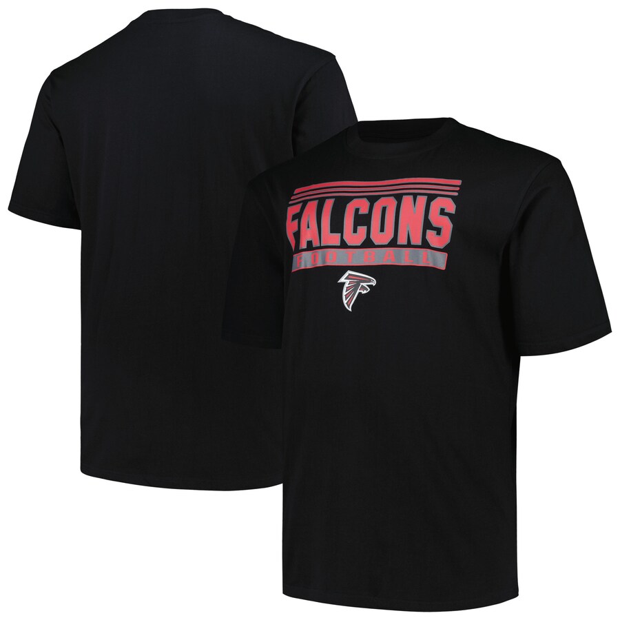 Men's Atlanta Falcons Fanatics Black Big & Tall Pop T-Shirt