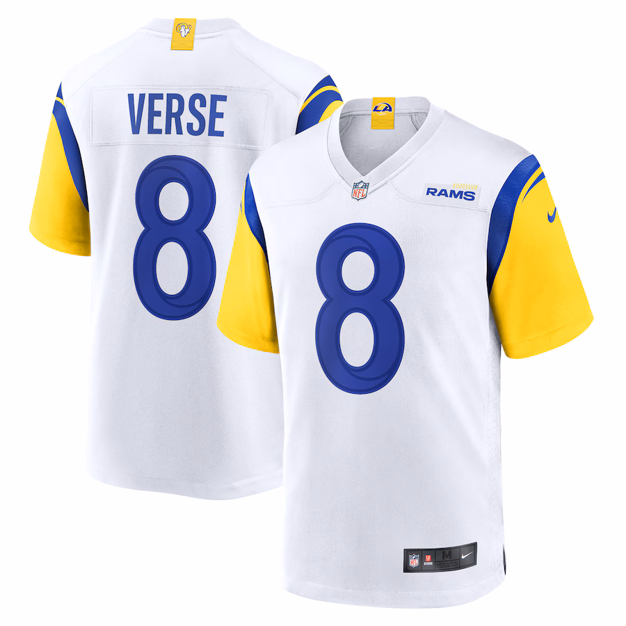 Men's Los Angeles Rams Jared Verse Nike  White  Game Jersey