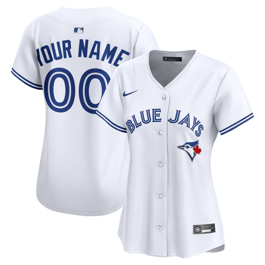 Women's Toronto Blue Jays Nike White Home Limited Custom Jersey
