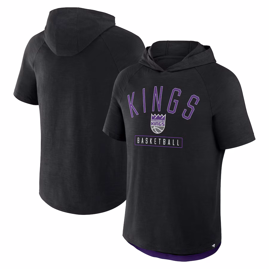 Men's Sacramento Kings Fanatics Black Pass Legend Hooded T-Shirt