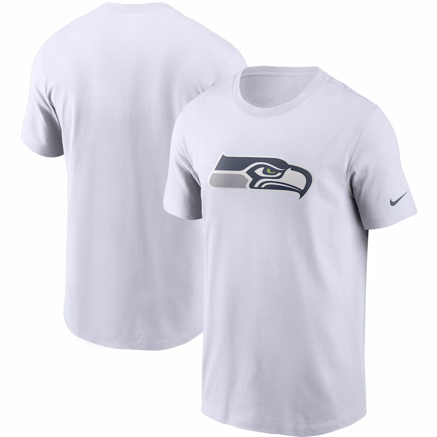 Men's Seattle Seahawks Nike White Primary Logo T-Shirt