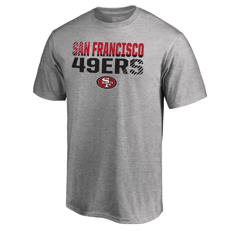 Men's San Francisco 49ers Ash Iconic Collection Fade Out T-Shirt