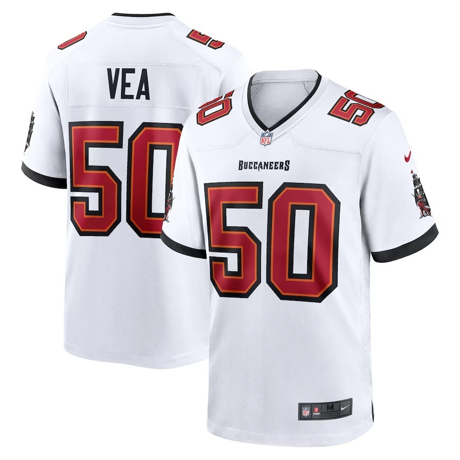 Men's Tampa Bay Buccaneers Vita Vea Nike  White White Game Jersey