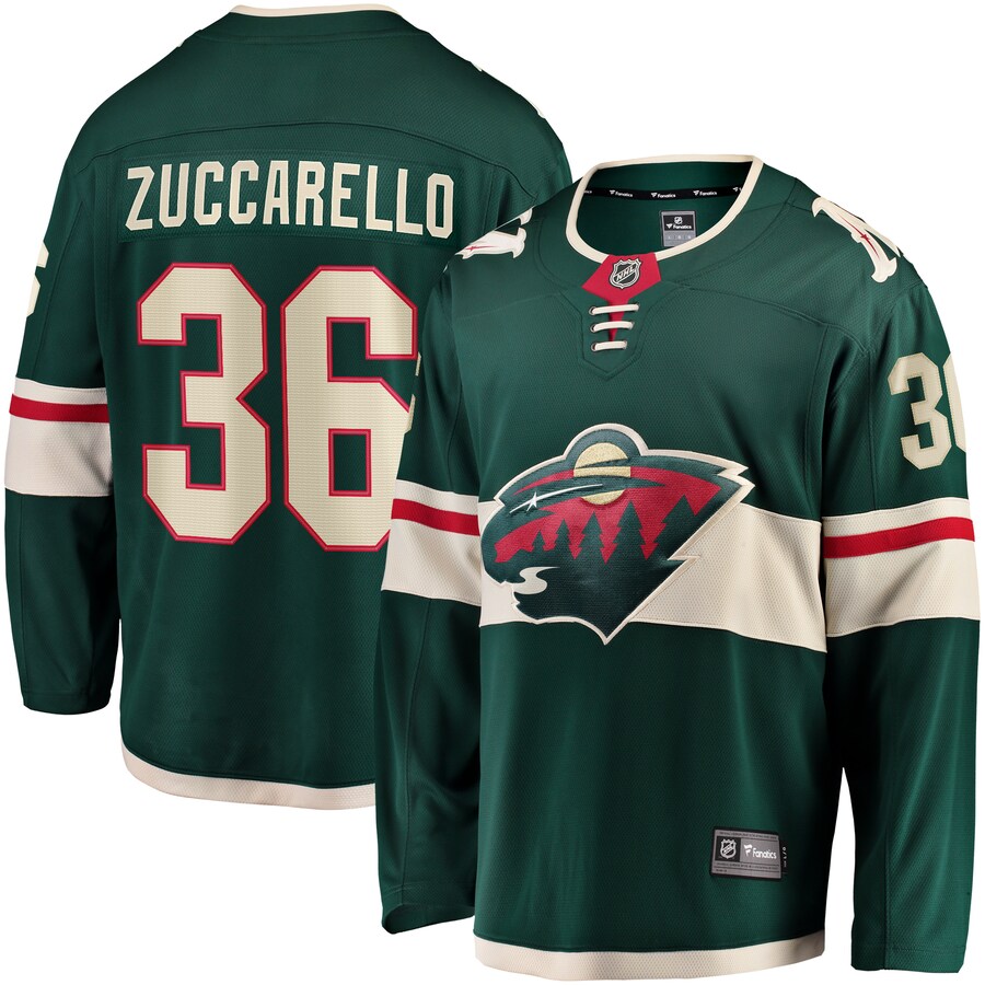 Men's Minnesota Wild Mats Zuccarello Fanatics Branded Green Team Color Breakaway Player Jersey