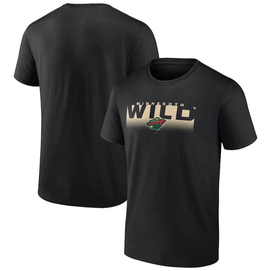 Men's Minnesota Wild Fanatics Black Iconic T-Shirt