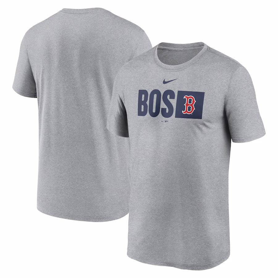 Men's Boston Red Sox Nike Heather Gray Tricode Legend T-Shirt