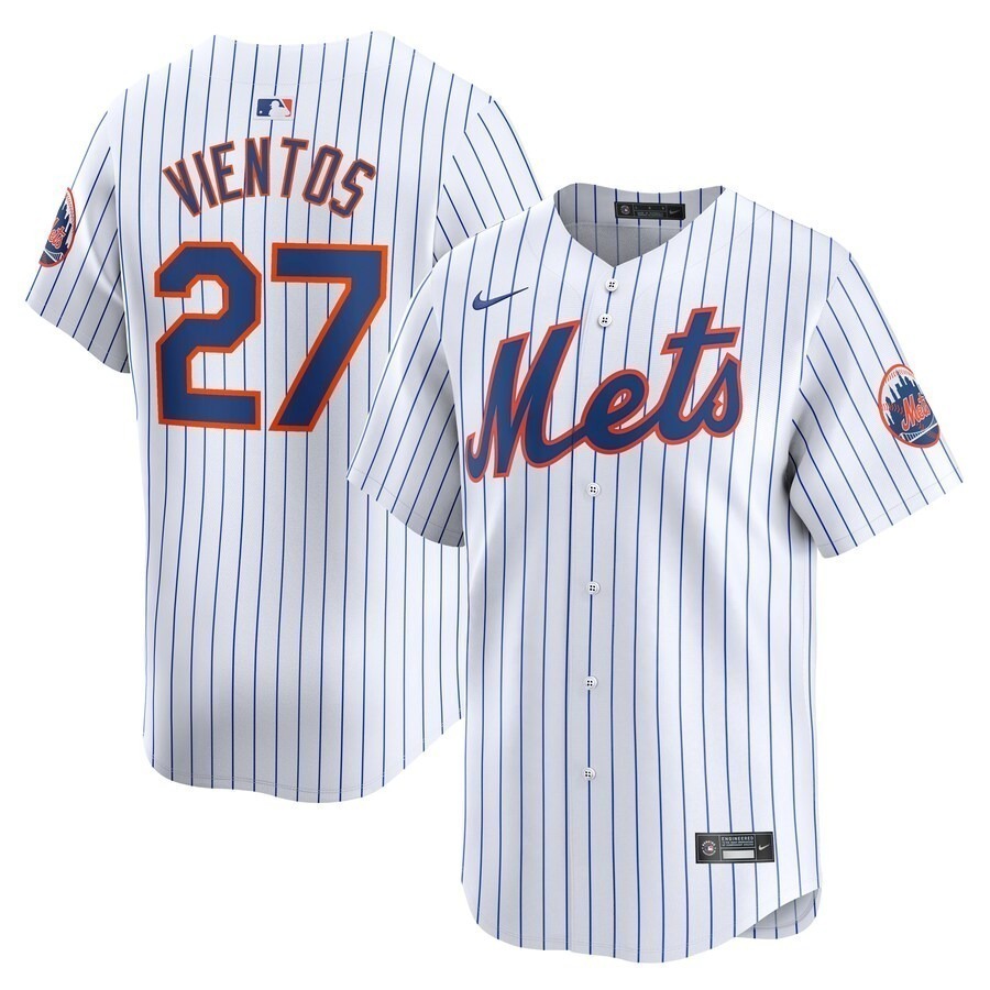 Men's New York Mets Mark Vientos Nike White Home Limited Player Jersey