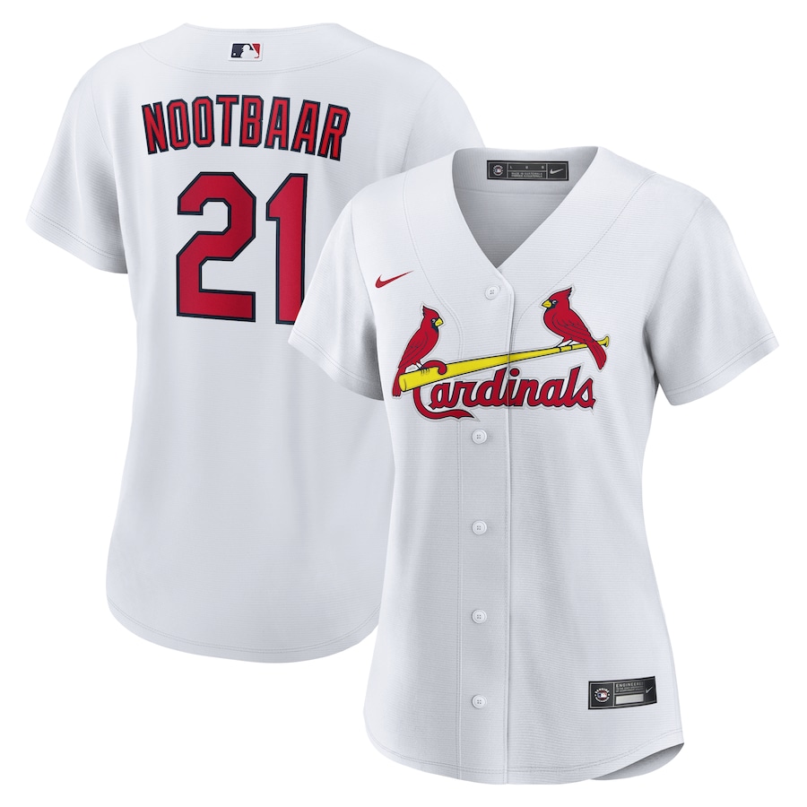 Women's St. Louis Cardinals Lars Nootbaar Nike White Home Replica Jersey