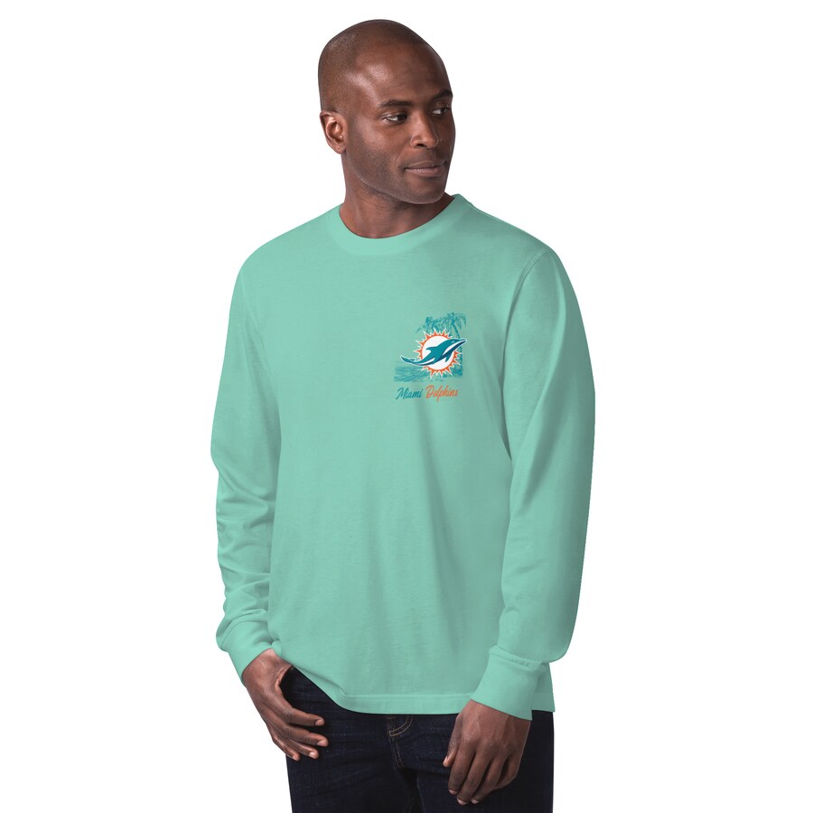 Men's Miami Dolphins Margaritaville Mint It's Five O'Clock Somewhere Long Sleeve T-Shirt