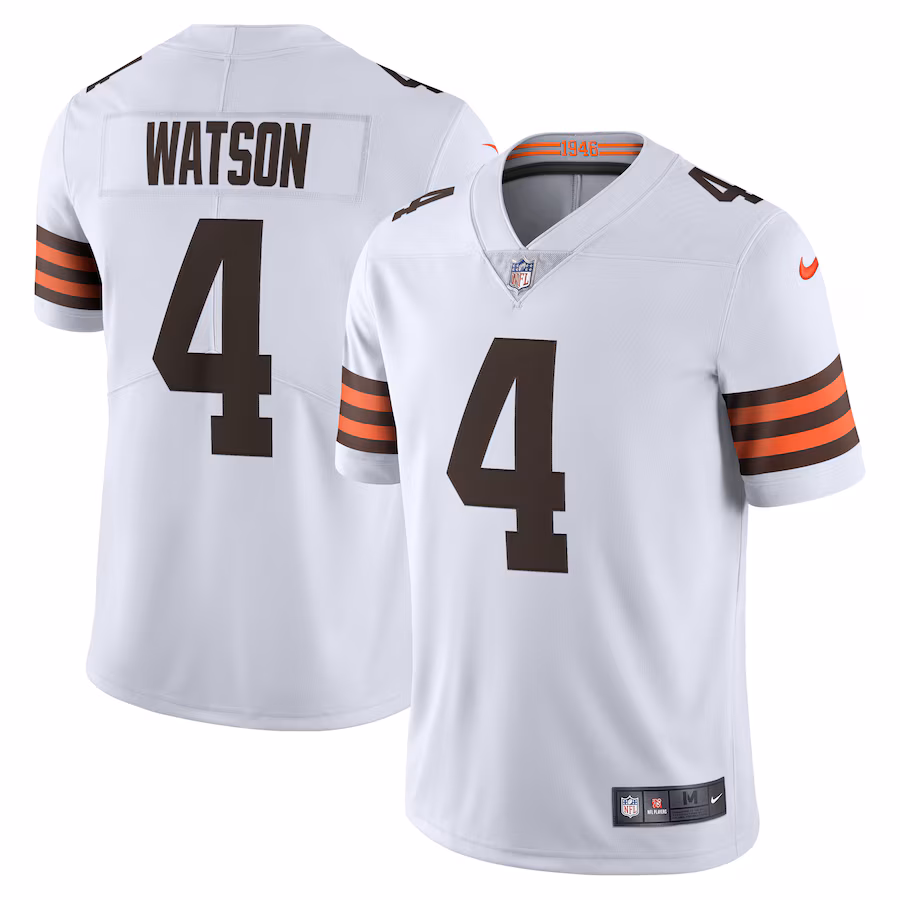 Men's Cleveland Browns Deshaun Watson Nike White 2020 Vapor Limited Jersey
