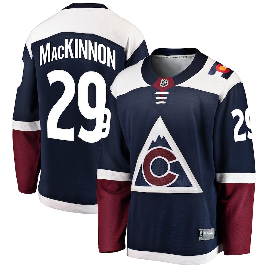 Men's Colorado Avalanche Nathan MacKinnon Fanatics Branded Navy Alternate Breakaway Player Jersey