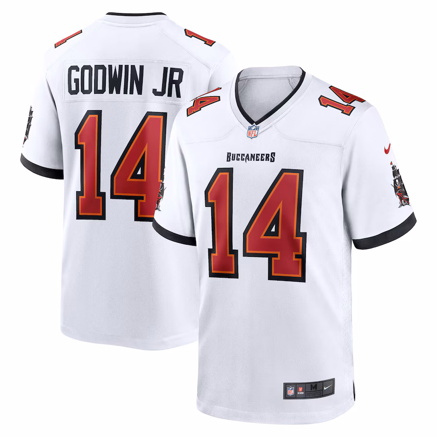 Men's Tampa Bay Buccaneers Chris Godwin Jr. Nike White Game Player Jersey