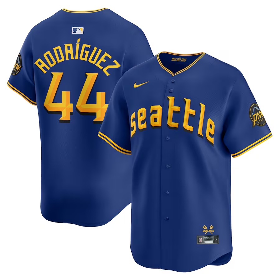 Men's Seattle Mariners Julio Rodríguez Nike Royal City Connect Limited Player Jersey