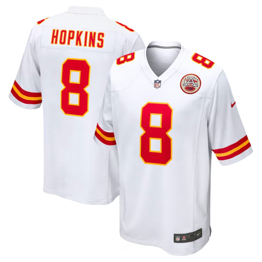 Men's Kansas City Chiefs DeAndre Hopkins Nike White Player Game Jersey