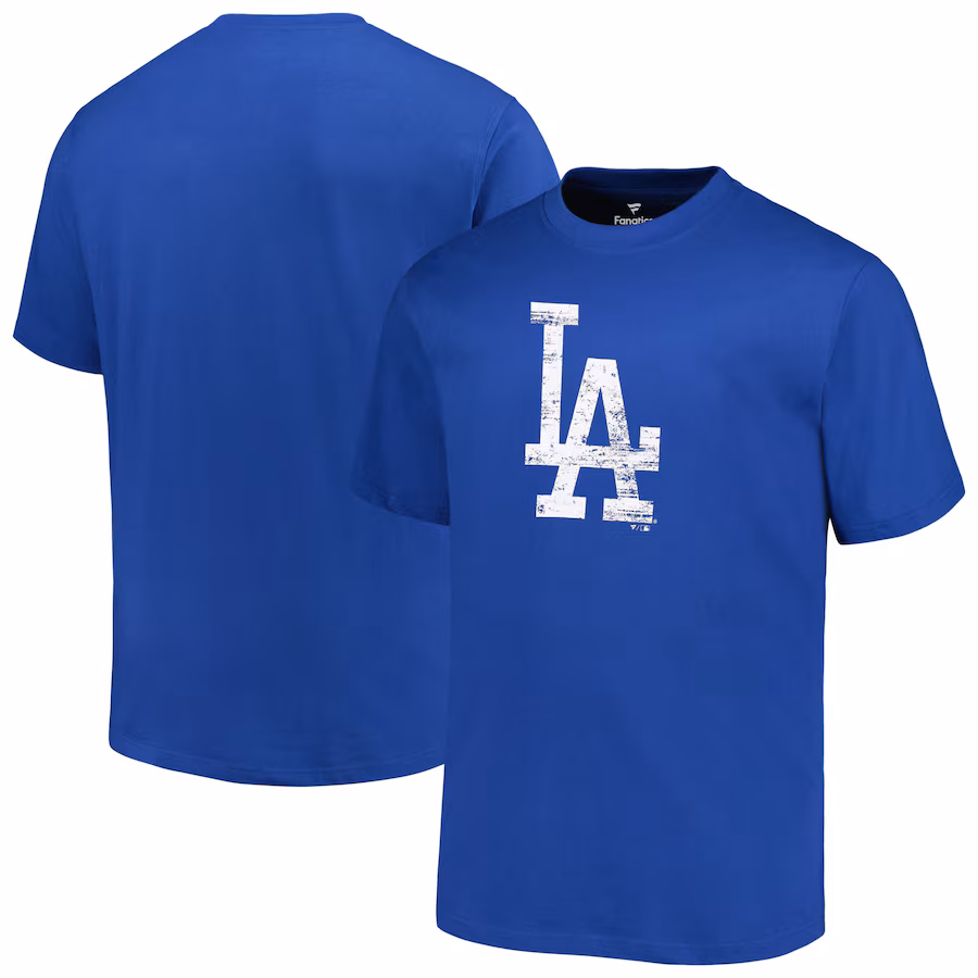 Men's Los Angeles Dodgers Profile Royal Big & Tall Primary Logo T-Shirt