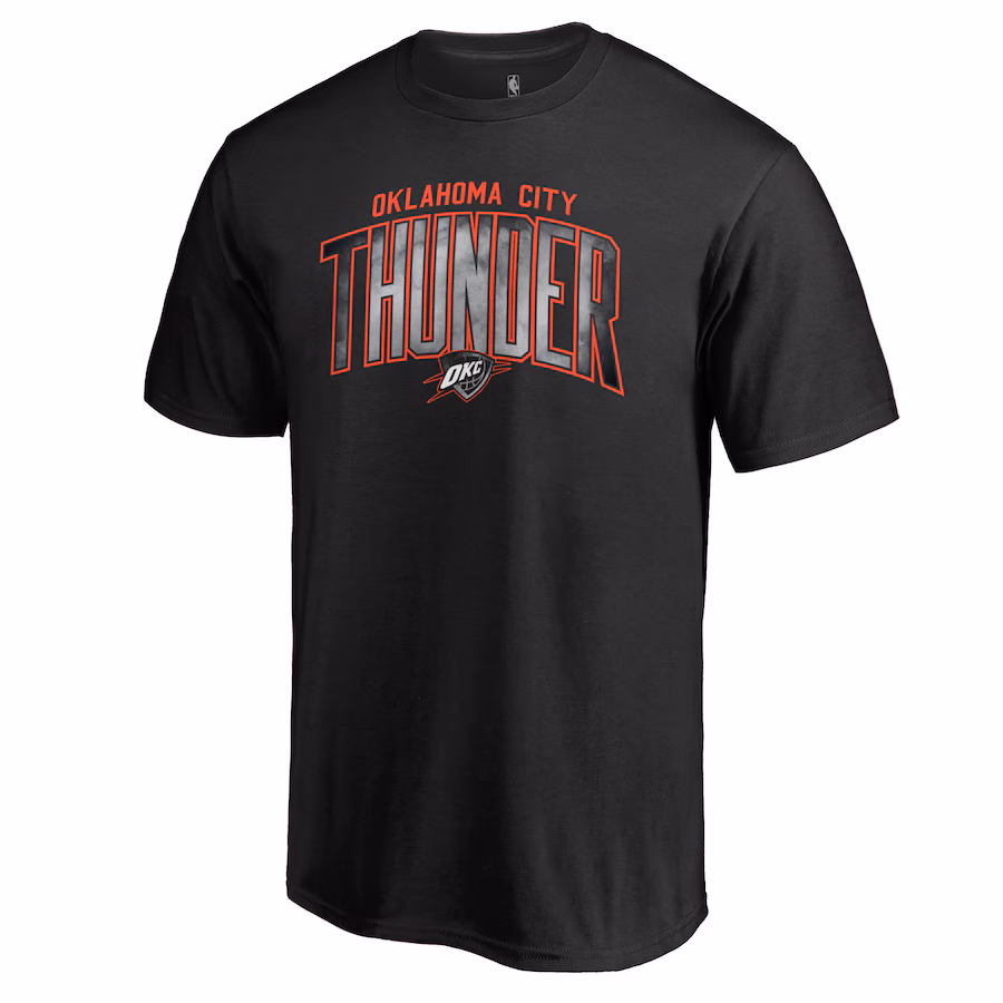 Men's Oklahoma City Thunder Black Arch Smoke T-Shirt