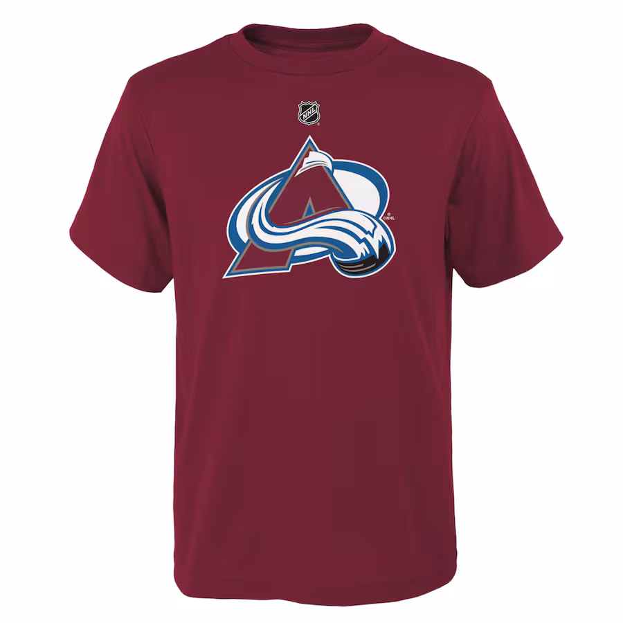Youth Colorado Avalanche Burgundy Primary Logo T-Shirt