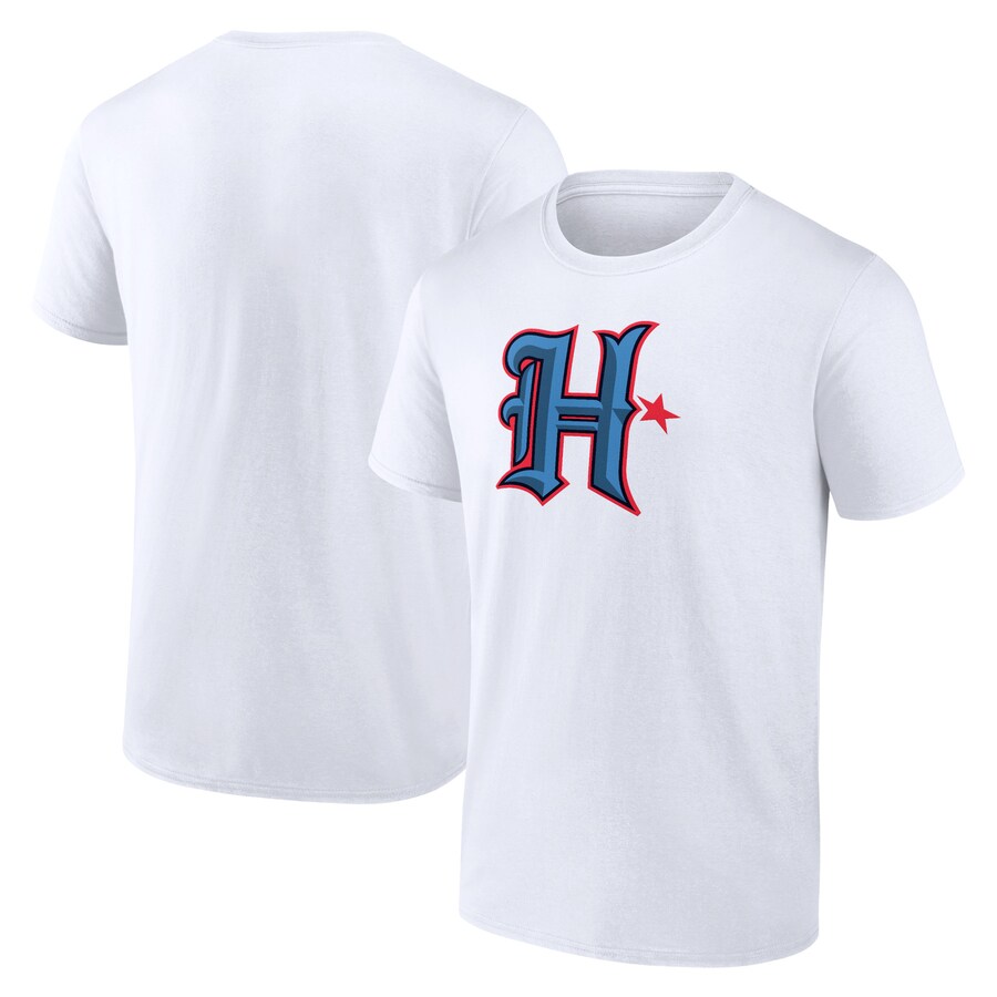 Men's Houston Texans White Secondary Logo Lightweight T-Shirt