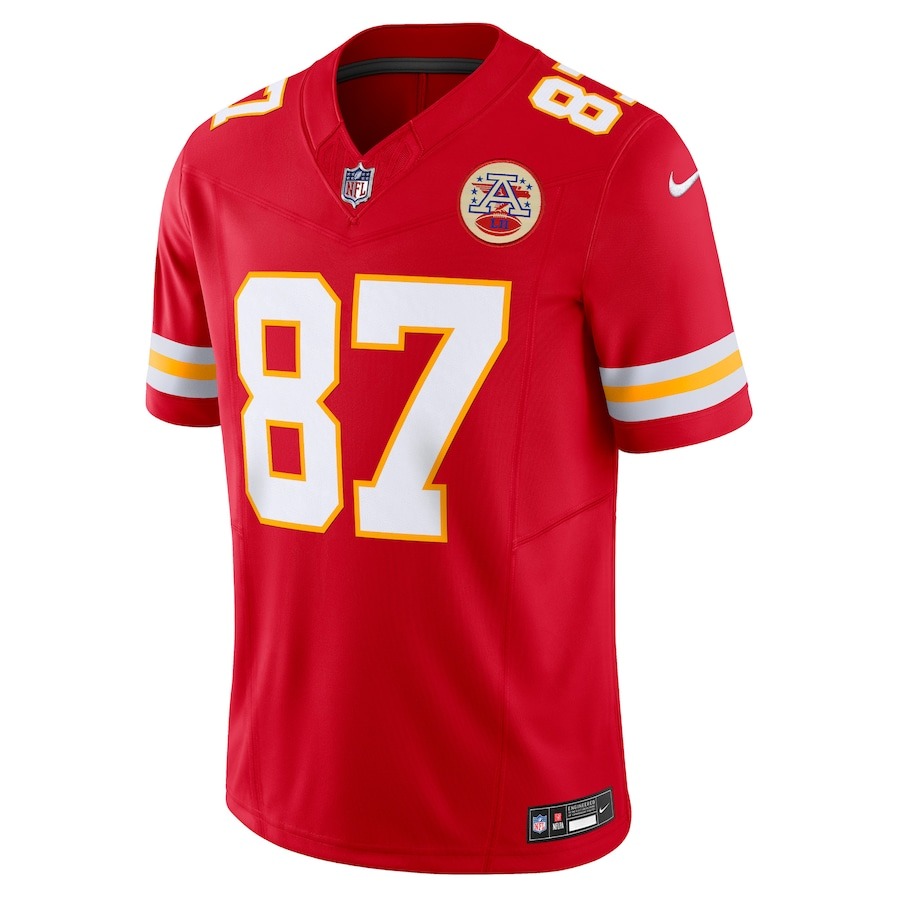 Men's Kansas City Chiefs Travis Kelce Nike Red Vapor F.U.S.E. Limited Jersey