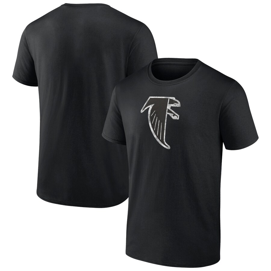 Men's Atlanta Falcons  Black Throwback T-Shirt