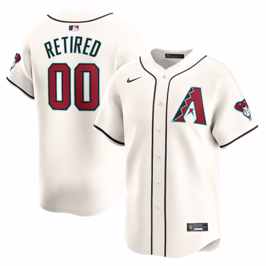 Men's Arizona Diamondbacks Nike White Home Limited Pick-A-Player Retired Roster Jersey