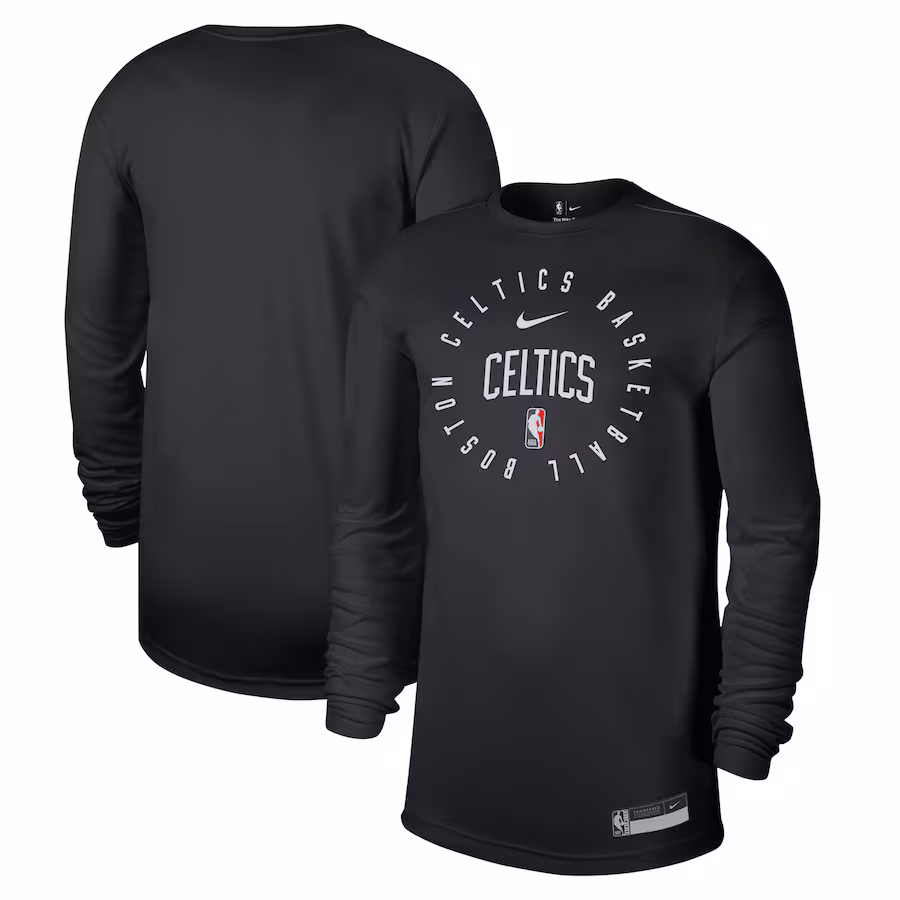 Men's Boston Celtics Nike Black 2024/25 Legend On-Court Practice Long Sleeve T-Shirt