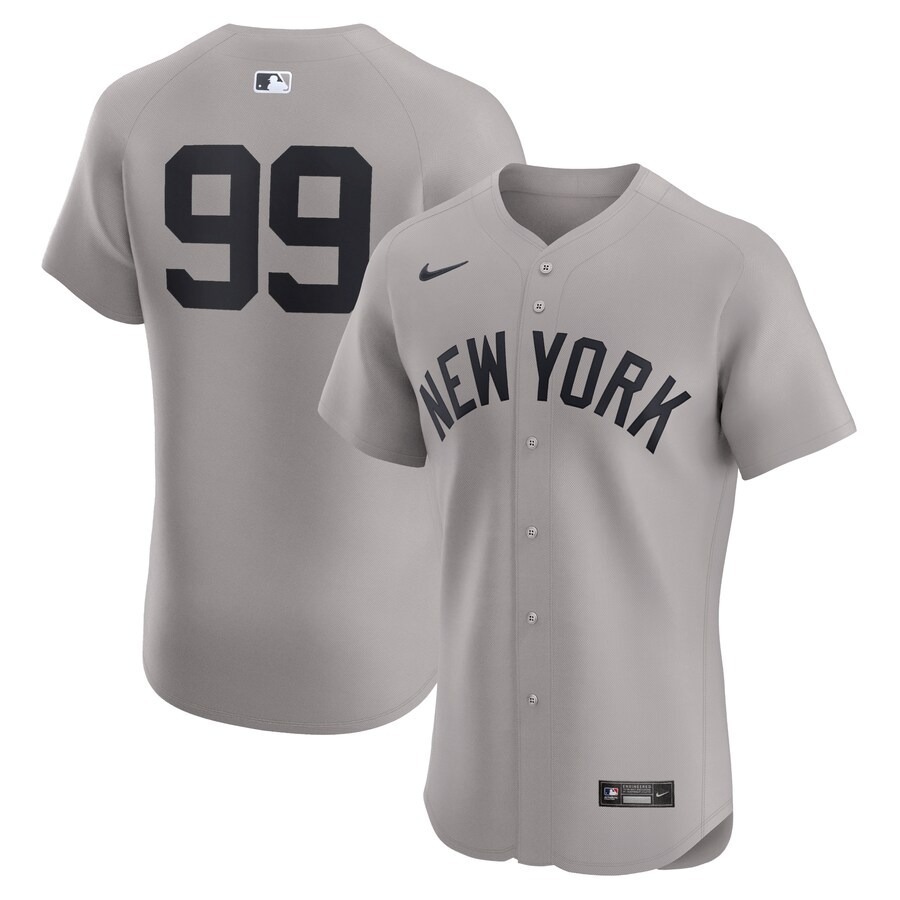 Men's New York Yankees Aaron Judge Nike Gray Road Elite Player Jersey