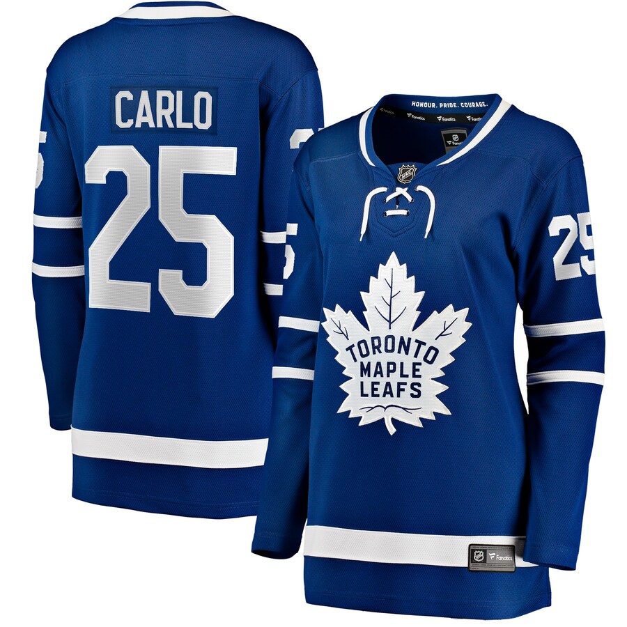 Women's Toronto Maple Leafs Brandon Carlo Fanatics Blue Home Breakaway Player Jersey