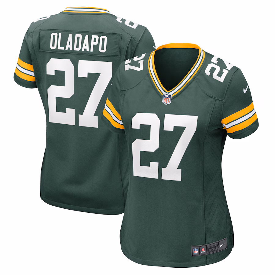 Women's Green Bay Packers Kitan Oladapo Nike Green Game Jersey