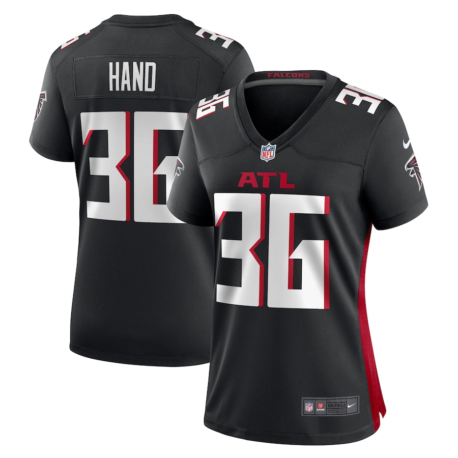 Women's Atlanta Falcons Harrison Hand Nike Black Game Jersey