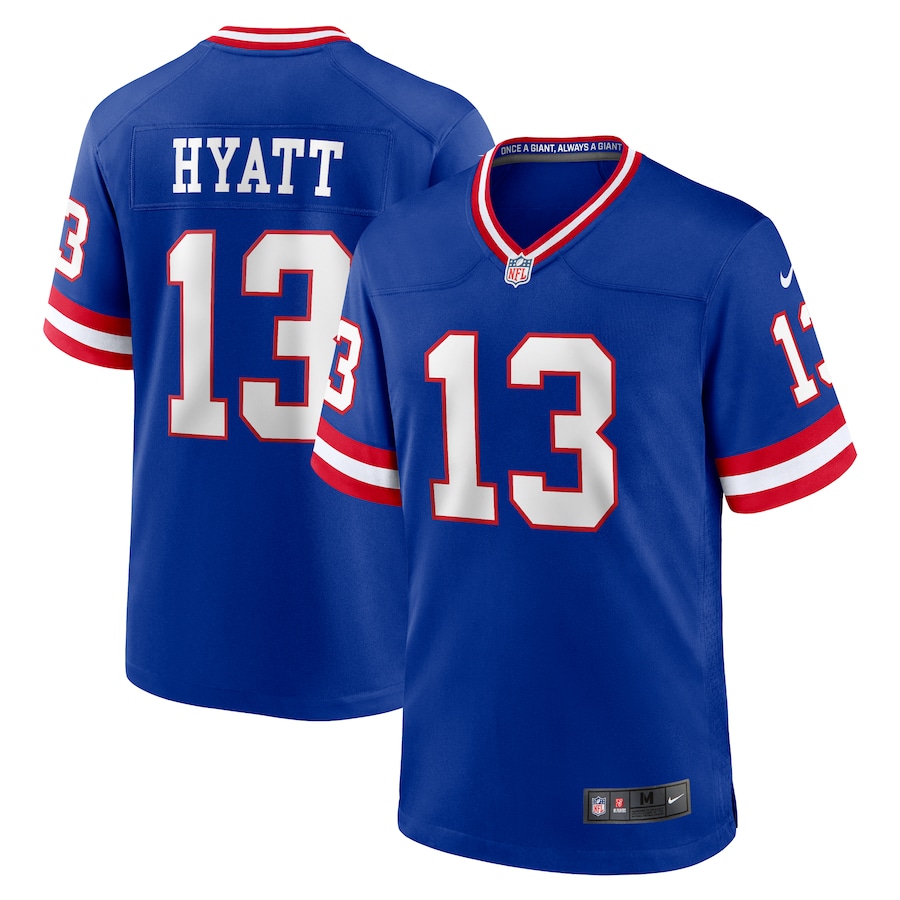 Men's New York Giants Jalin Hyatt Nike Royal Alternate Game Jersey