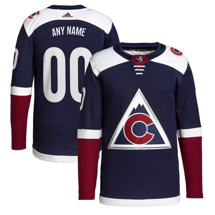 Men's Colorado Avalanche adidas Navy 2018/19 Alternate Primegreen Authentic Pro Custom Jersey
