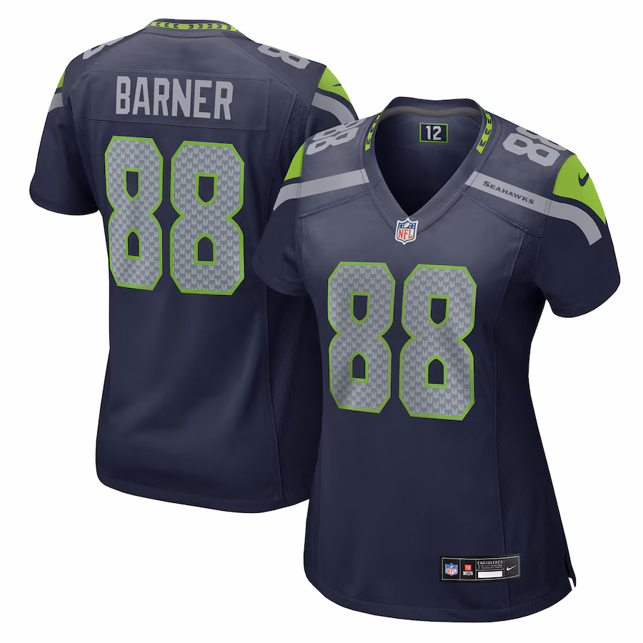 Women's Seattle Seahawks A.J. Barner Nike College Navy Game Jersey