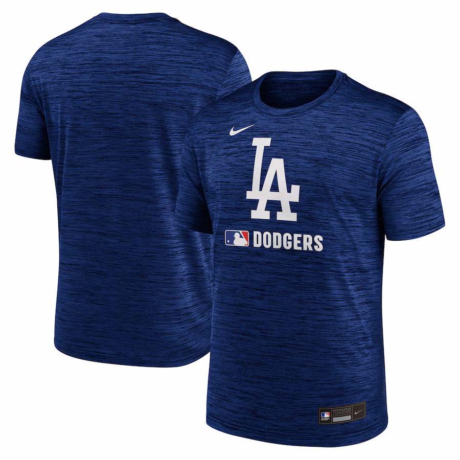 Men's Los Angeles Dodgers Nike Royal Authentic Collection Velocity Performance Practice T-Shirt