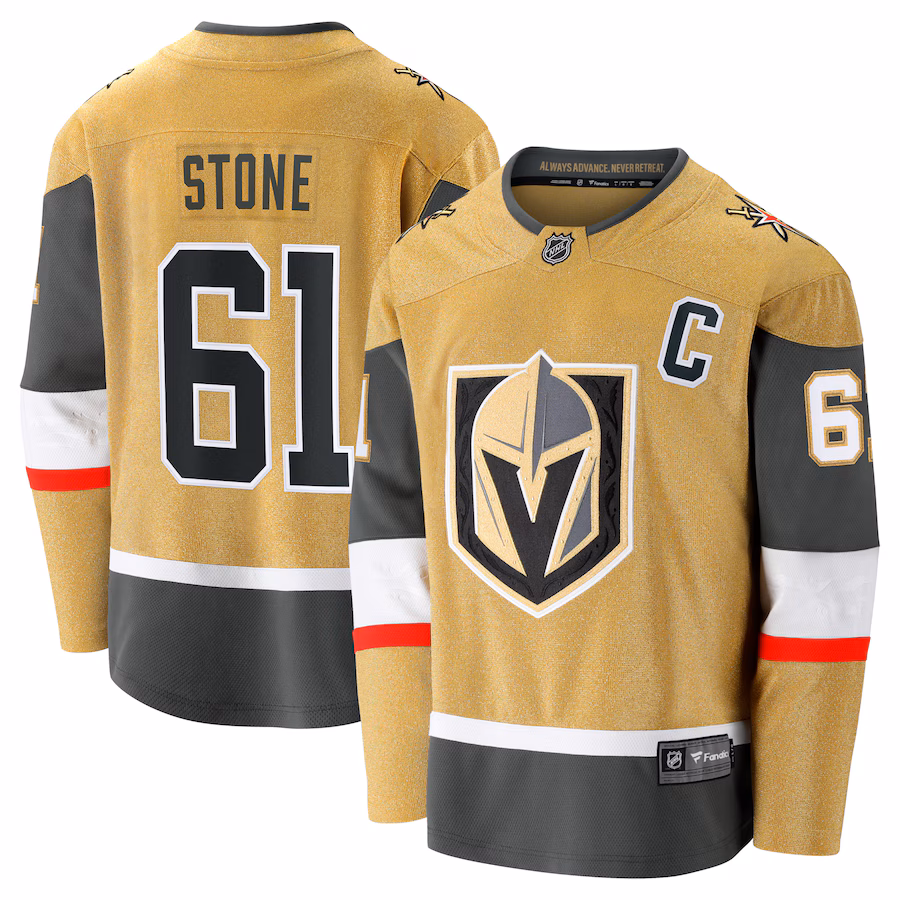 Men's Vegas Golden Knights Mark Stone Fanatics Gold Home Breakaway Jersey