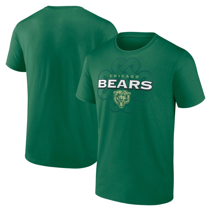 Men's Chicago Bears Fanatics Kelly Green Celtic Luck T-Shirt