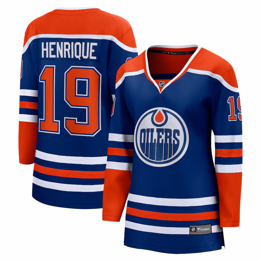 Women's Edmonton Oilers Adam Henrique Fanatics Royal Home Breakaway Player Jersey