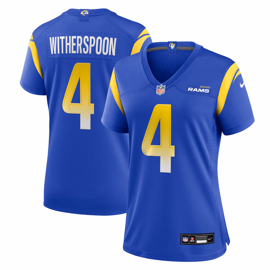 Women's Los Angeles Rams Ahkello Witherspoon Nike Royal Team Game Jersey