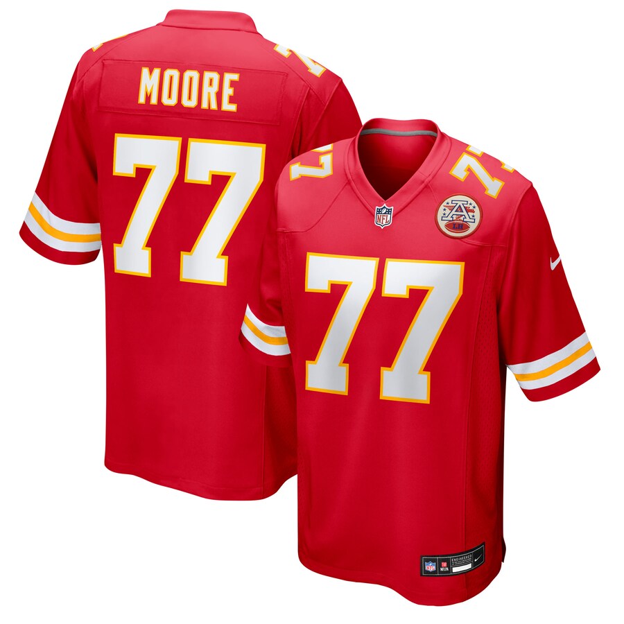 Men's Kansas City Chiefs Jaylon Moore Nike Red Team Game Jersey