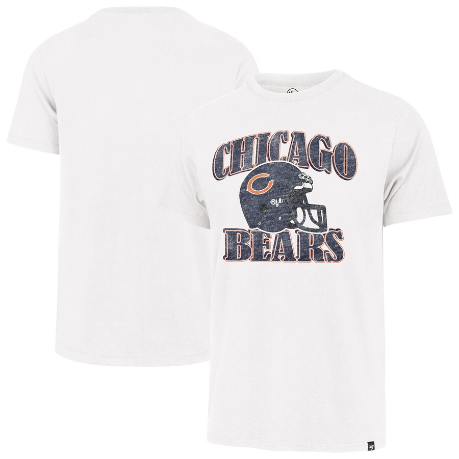 Men's Chicago Bears '47 Cream Overrun Franklin Throwback T-Shirt