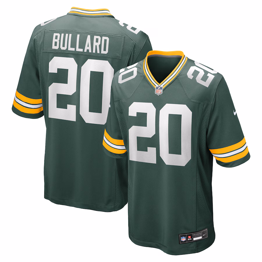Men's Green Bay Packers Javon Bullard Nike Green Game Jersey
