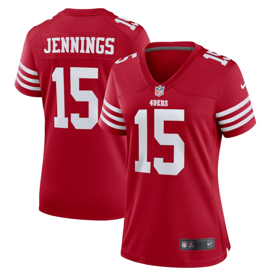 Women's San Francisco 49ers Jauan Jennings Nike  Scarlet  Game Jersey