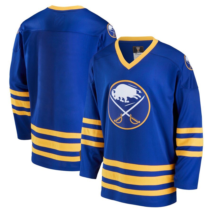 Men's Buffalo Sabres Fanatics Branded Royal Premier Breakaway Heritage Jersey
