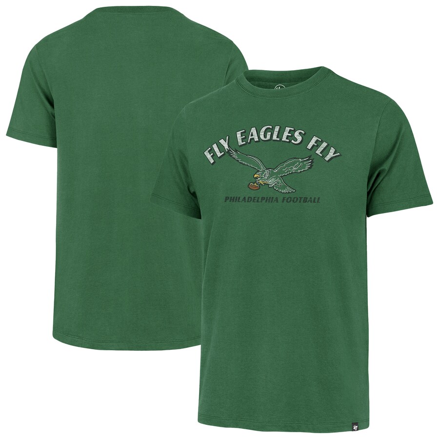 Men's Philadelphia Eagles '47 Kelly Green Fly Eagles Fly Franklin T-Shirt