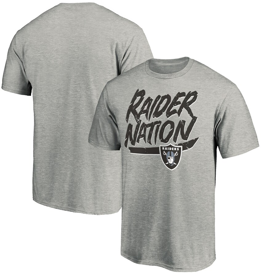Men's Las Vegas Raiders Heathered Gray Hometown Collection Raider Nation T-Shirt