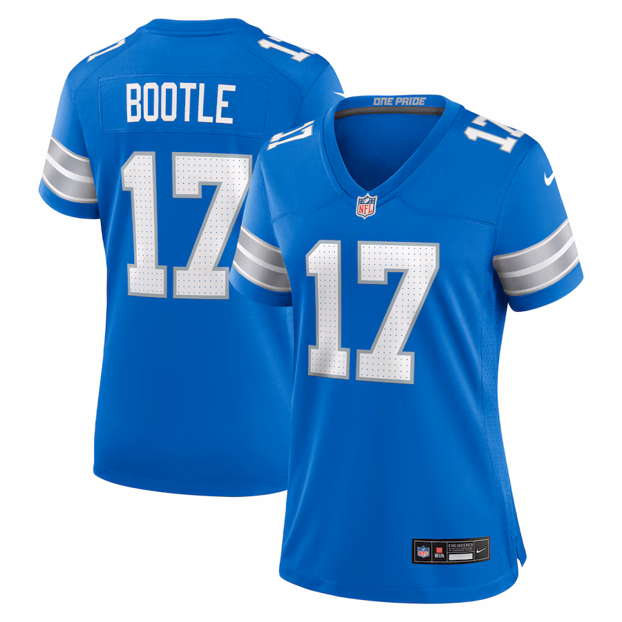Women's Detroit Lions Dicaprio Bootle Nike Blue Team Game Jersey