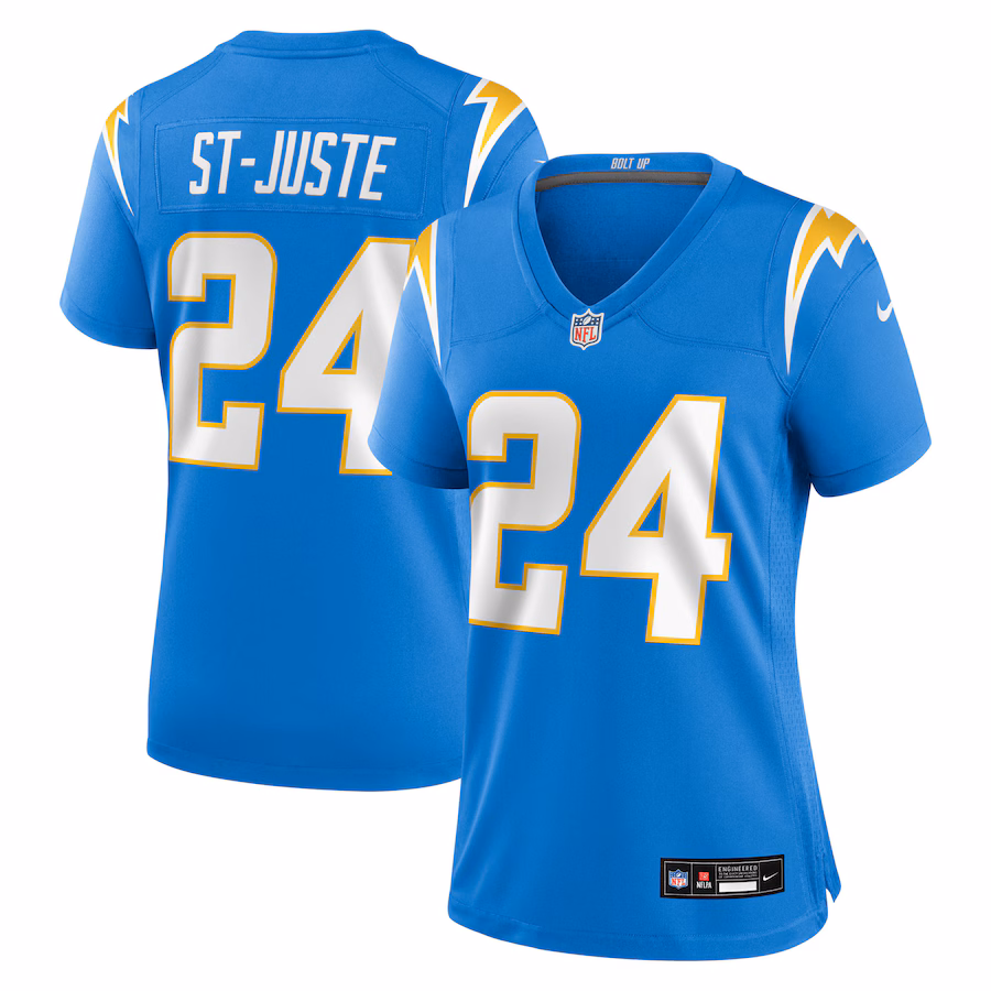 Women's Los Angeles Chargers Benjamin St-Juste Nike Powder Blue Team Game Jersey