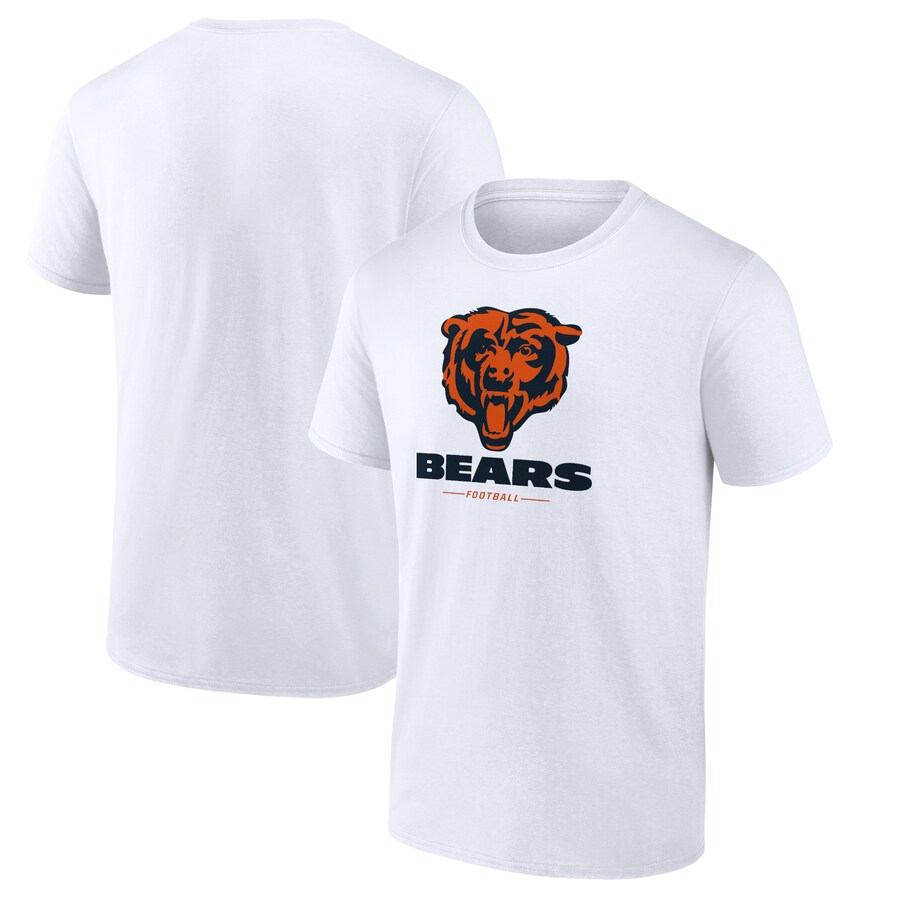Men's Chicago Bears  White Team Lockup T-Shirt