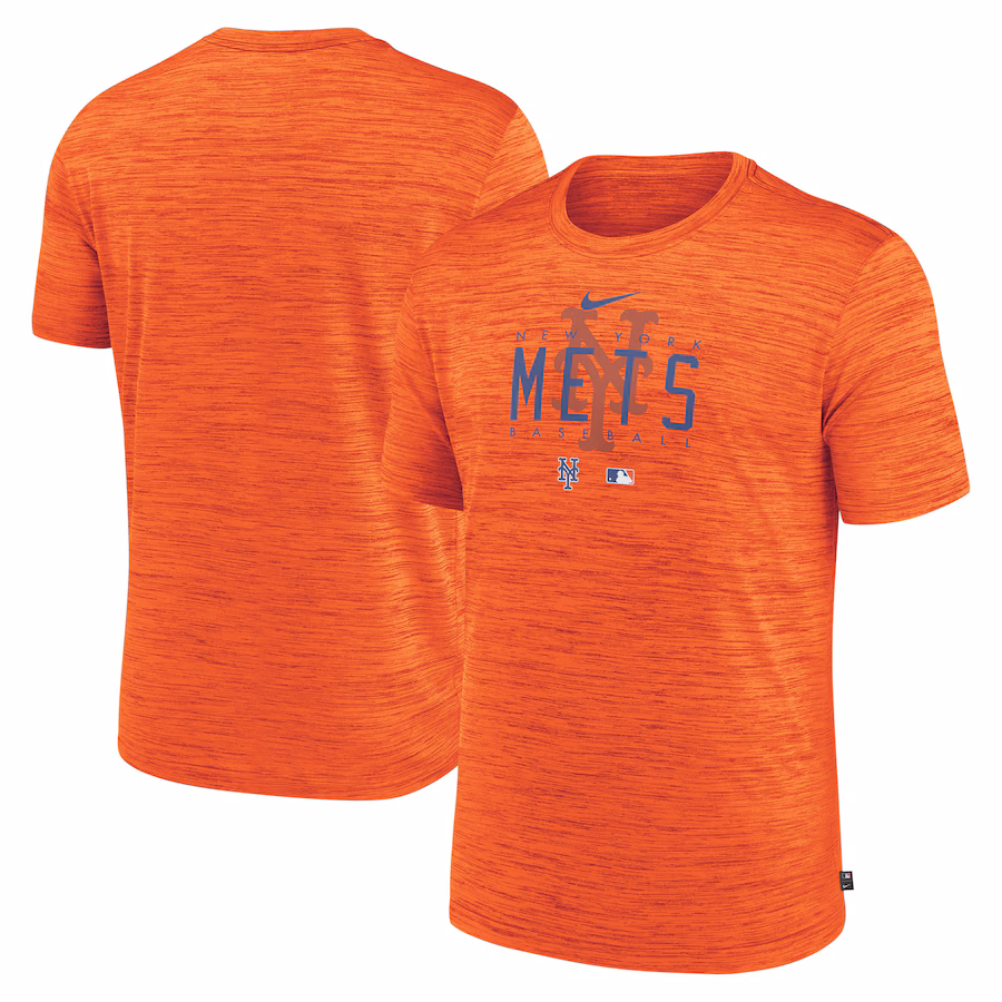 Men's New York Mets Nike Orange Authentic Collection Velocity Performance Practice T-Shirt