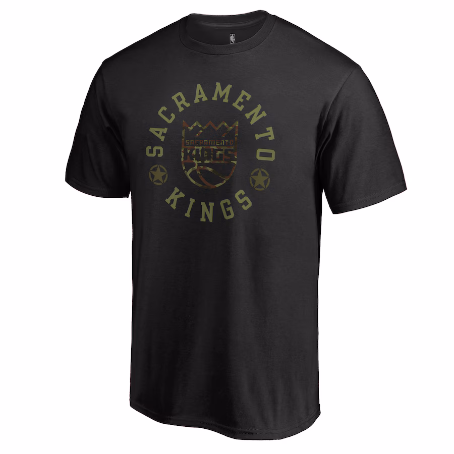 Men's Sacramento Kings Black Liberty T-Shirt